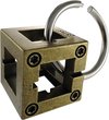 Afbeelding van het spelletje Huzzle Breinbreker Cast Box 11,8 Cm Staal Brons