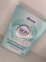 skin facial sheet mask almond oil 3x