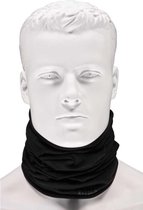 Zwarte thermo fleece sjaal/shawl voor volwassenen - Multifunctionele morf sjaal - Warme gezichtsbedekker/windvanger - Nekwarmers