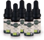 Biologische CBD Olie 6% - 3000mg CBD | 5 flesjes (50ml)