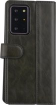DonkerGroen hoesje Samsung Galaxy Note 20 Ultra - Book Case - PU leather
