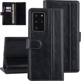 Zwart hoesje Samsung Galaxy Note 20 Ultra - Book Case - PU leather