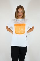 La Pèra Wit Secret opbergzak T-Shirt 95% Katoen Dames - Maat L