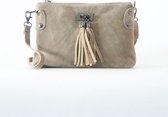 Kosmeoo Bags Dames Crossbodytas Suède Taupe