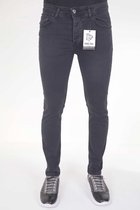 Nette Heren Stretch Jeans - Slim Fit - 5413 - Zwart / Grijs