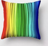 Kussenhoes regenboog - multicolor - Sierkussen - 45x45 cm