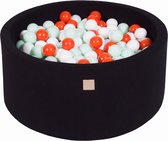 Ballenbak KATOEN Mint - 90x40 incl. 300 ballen - Pastel Roze, Grijs, Paars, Licht Groen