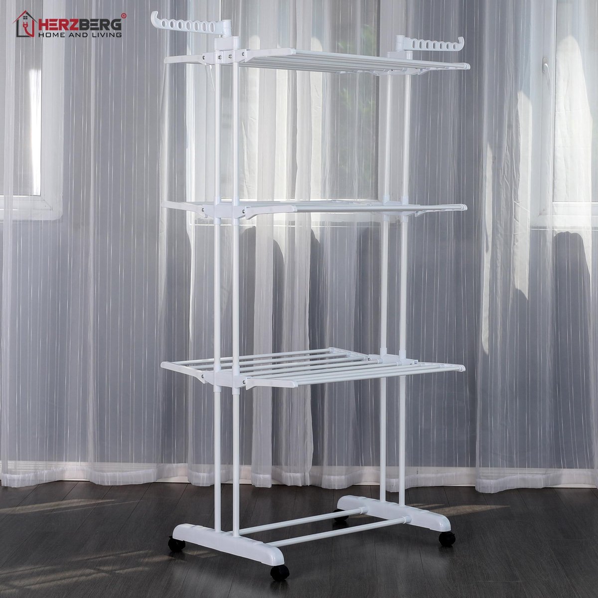 Herzberg - Multifunctioneel Wasrek - 20 Meter - 40 KG - Wit