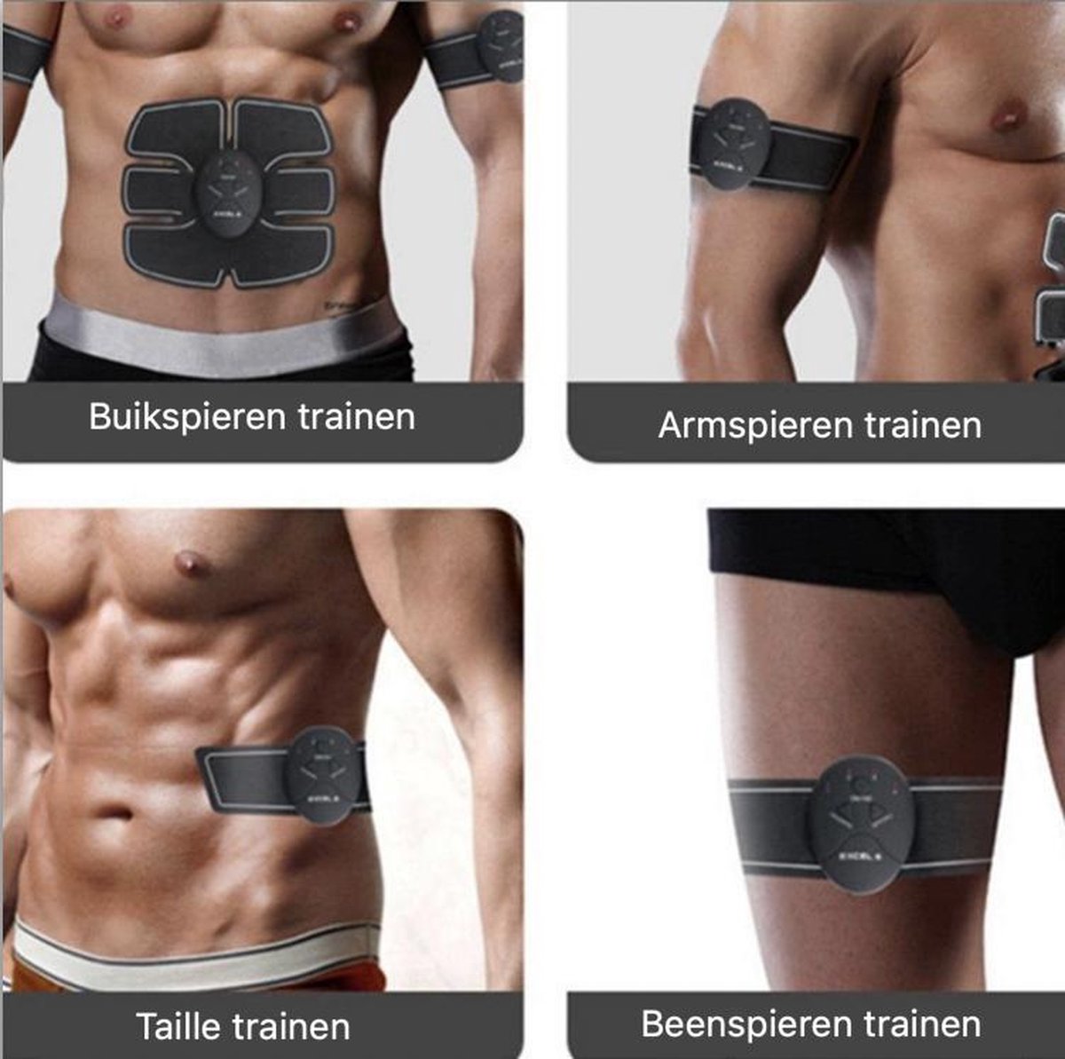 Buikspiergordel EMS Elektrische Spier Stimulator Trainer: Slankt af en Verstevigt de