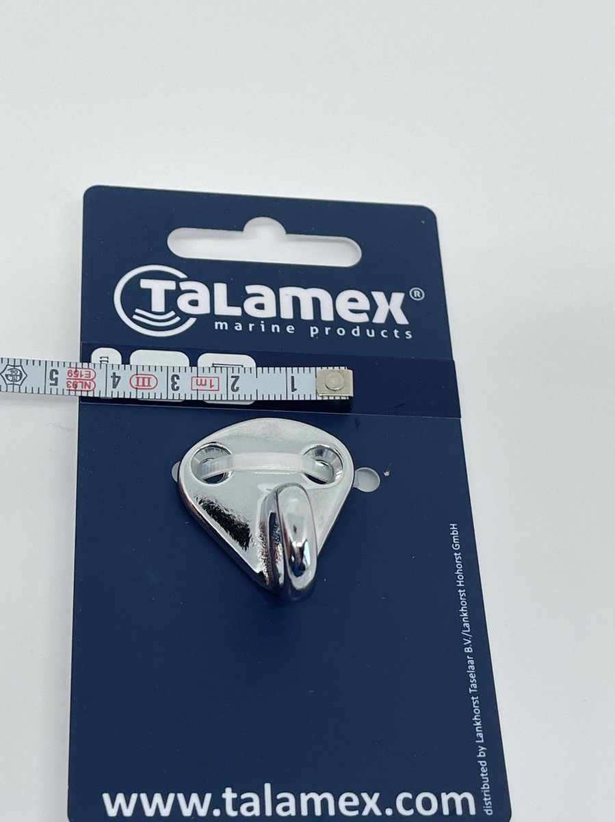 Talamex FENDERHAAK VERCHROOMD 30X30 MM