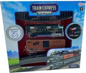 Toi Toys - Treinset met licht - Train express - Goederen  dubbel 12 Delig