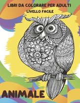 Libri da colorare per adulti - Livello facile - Animale