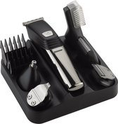 Pro-Care 6 in 1 RVS baard, haar en body trimmer tondeuse. Met 6 extra RVS opzetkammen voor de perfecte lengte overal. Kleur RVS Zilver.