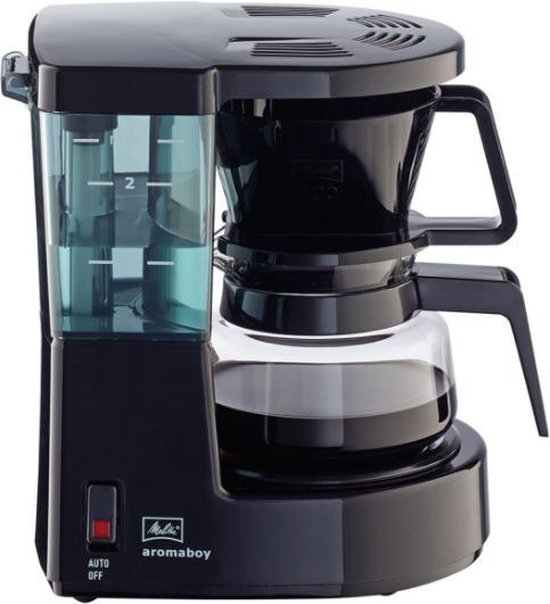 Onenigheid dwaas transfusie Koffiezetapparaat - 2 kopjes - zwart filter koffiezetter 2kops melitta -  20cm hoog - 500w | bol.com