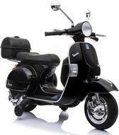 Vespa PX 150 zwart electrische kinderscooter