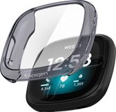 Spigen Ultra Hybrid - Fitbit Versa 3 / Sense Hoesje - Transparant Zwart