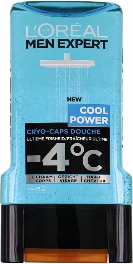 L'Oréal Men Expert Cool Power Douchegel -6x300ml- Voordeelverpakking | bol