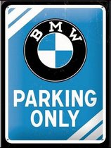 Wandbord - BMW Parking Only - (officiele licentie bmw)