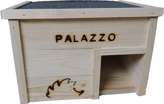 Het Ultieme Houten Egelhuis: Palazzo ✓Uniek design ✓Inclusief Egelboek met Egeltips ✓Met Beveiliging tegen katten  ✓Helpt de Egelpopulatie ✓Duurzaam Ontwerp - Egelhotel