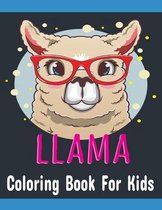 Llama Coloring Book for Kids