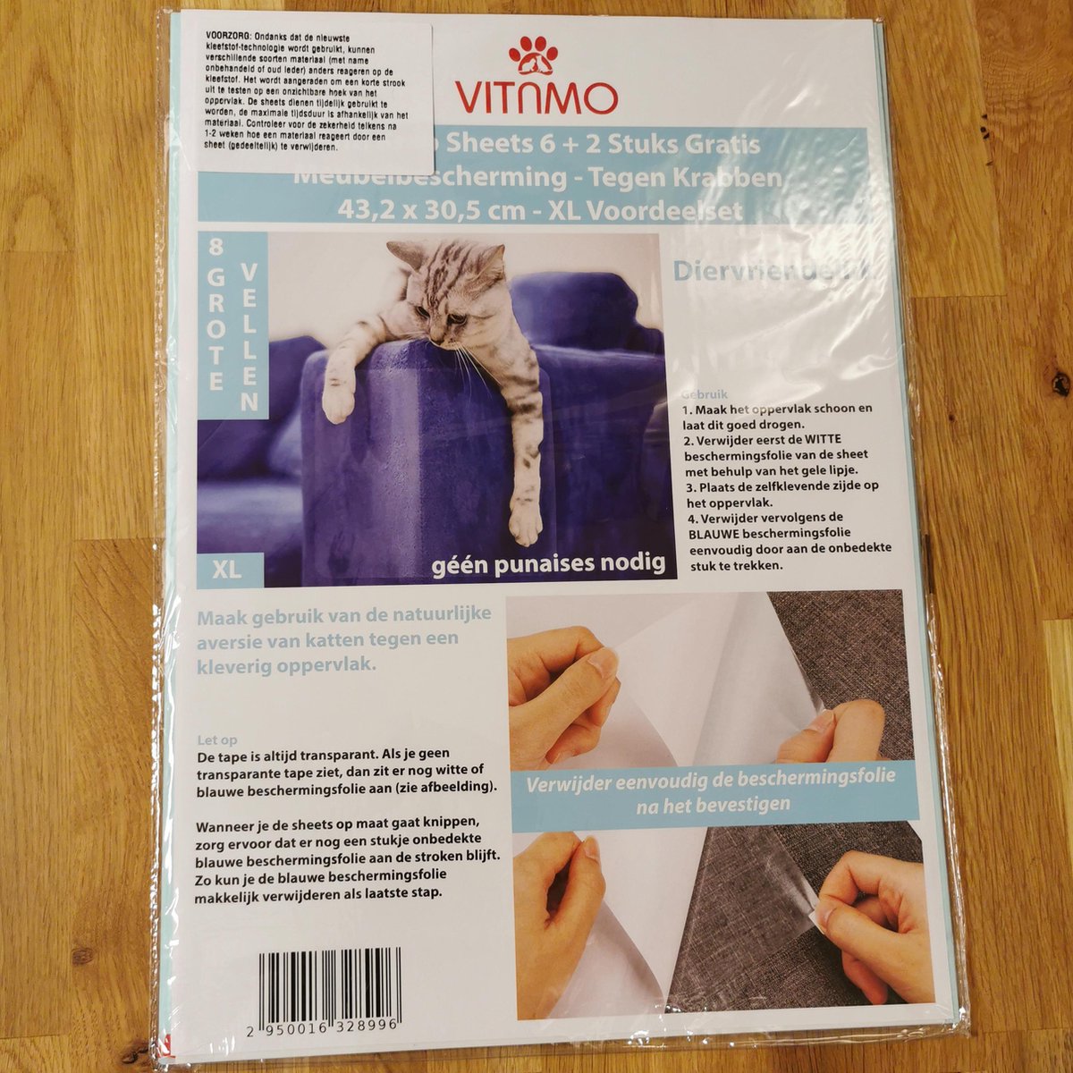 Zelfklevende Krabmat Voor Katten - Doe-het-zelf Kattenkrabstickers Op Maat Klimkattenkrabpaal Rol Beschermt Donkerbruin