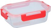 Alpina Cling Box - 620 Ml - Glas - Extra - ferme - Mag Congélateur, Four, Micro - ondes et lave - vaisselle - Clair / Rouge
