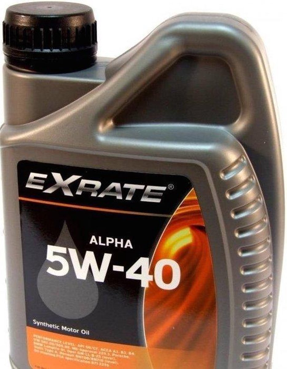 Motorolie 5W-40 5 liter Exrate Alpha