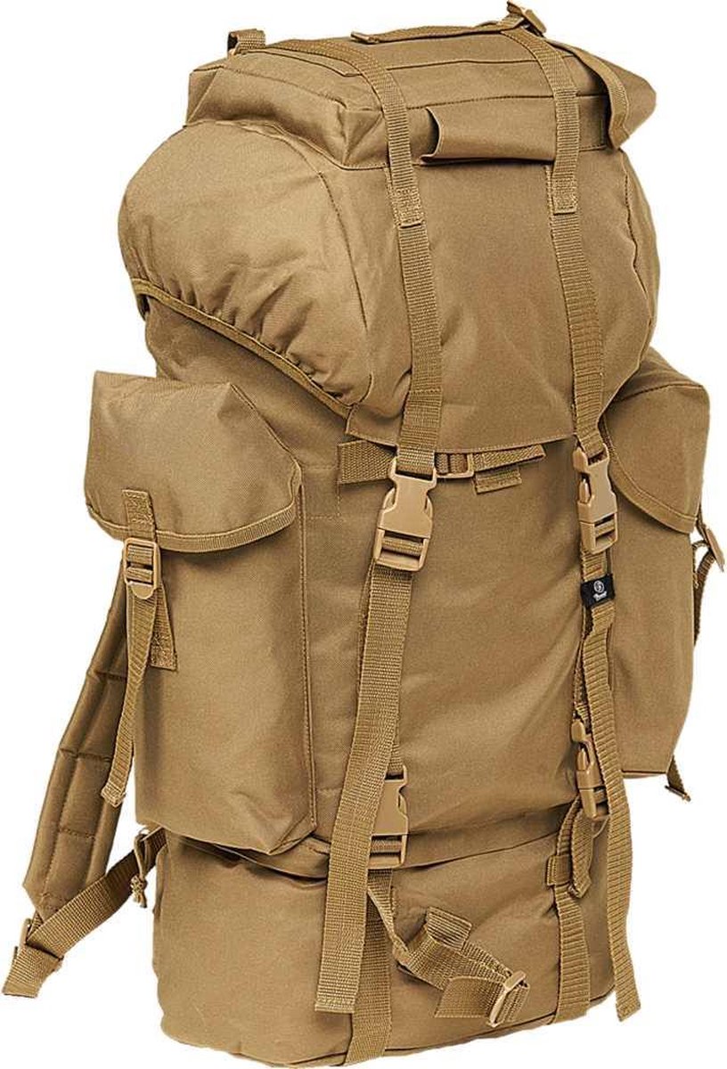 Brandit - Nylon Military Backpack camel one size Rugtas - One size - Bruin
