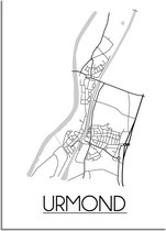 Urmond Plattegrond poster A4 (21x29,7cm) - DesignClaud