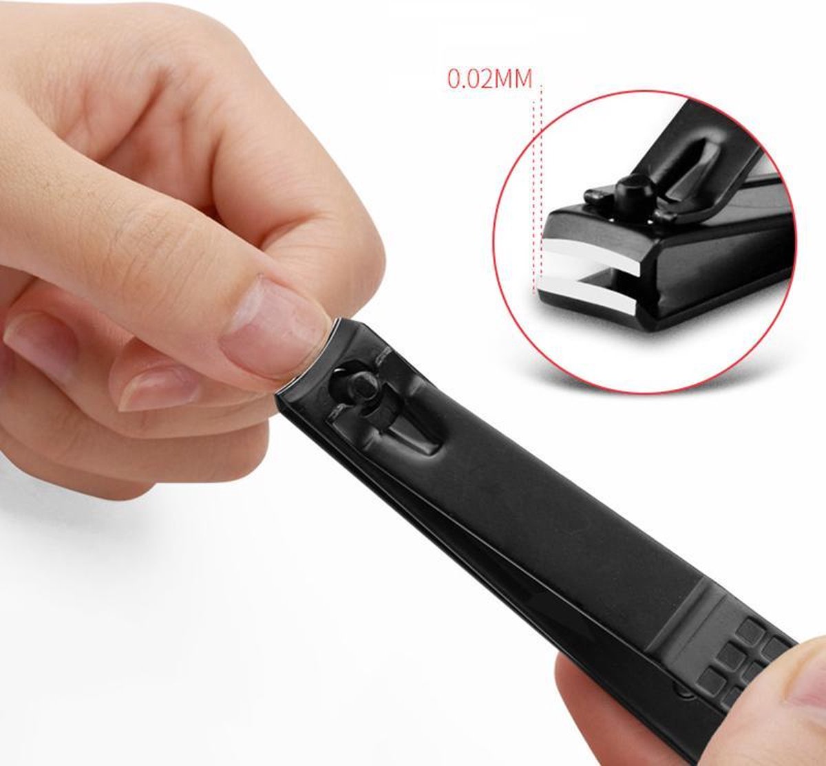 Teennagelknipper - Nagelknipper - Grote nagelknipper - Zwart - Nagelschaar - Pedicure - 8 CM - Manicure