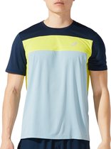 Asics Sportshirt - Maat L  - Vrouwen - licht grijs/grijs/geel