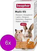Beaphar Multi-Vitamine Knaagdier - Supplement - 6 x 20 ml