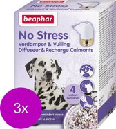 Beaphar No Stress Verdamper Met Vulling Hond - Anti stressmiddel - 3 x 30 ml