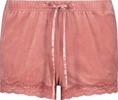 Hunkemöller Dames Short Velours - maat XL