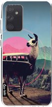 Casetastic Samsung Galaxy A72 (2021) 5G / Galaxy A72 (2021) 4G Hoesje - Softcover Hoesje met Design - Llama Print