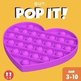 Gut Toy Pop it | Paars hartje | Stress Verlagend | Fidget Popper | Fidget Speelgoed | Fidget Toys Pop it Tiktok | Fidget Pad