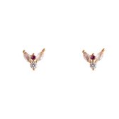 Libelula stud Vergulde Oorbellen - 14 K Vergulde - Dames Sieraden - Studs earrings