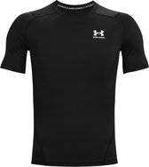 Under Armour UA Heatgear Armour Compressie Short Sleeve Heren Sportshirt - Zwart