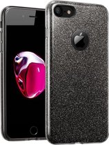 Apple iPhone 7 - 8 Backcover - Zwart - Glitter Bling Bling - TPU case