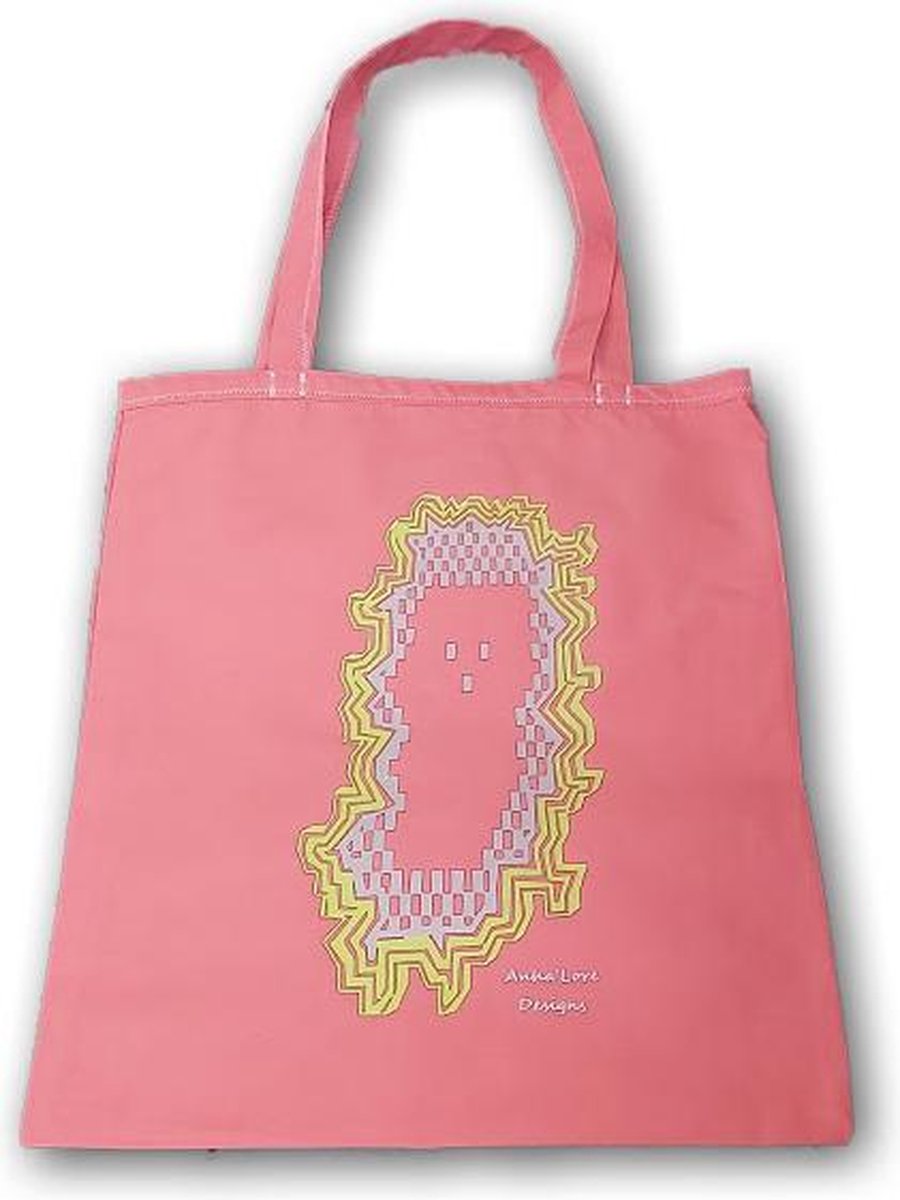 Anha'Lore Designs - Spookje - Exclusieve handgemaakte tote bag - Zalmroze