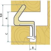 Q-Lon 3118 Groefbreedte 30-33mm Per 7M Wit