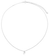 Dielay - Ketting met Zirkonia - 925 Sterling Zilver - Lengte Verstelbaar 36-41 cm