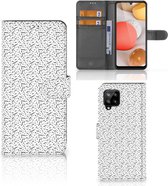 Flipcase Geschikt voor Samsung Galaxy A42 5G Telefoon Hoesje Stripes Dots