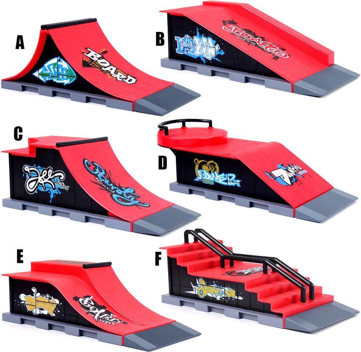 Produits heureux Parc de skateboard Fingerboard Planche à roulettes