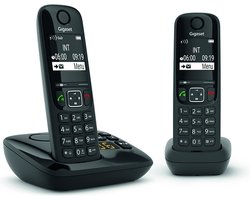 Gigaset AS690AR Duo DECT Telefoon Zwart