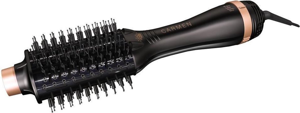 Carmen DC1090 - Föhnborstel - 750-900 Watt - Ovaal - Zwart/roségoud