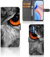 Portefeuille OPPO Reno 4 Pro 5G Cuir PU Portefeuille pour Hibou