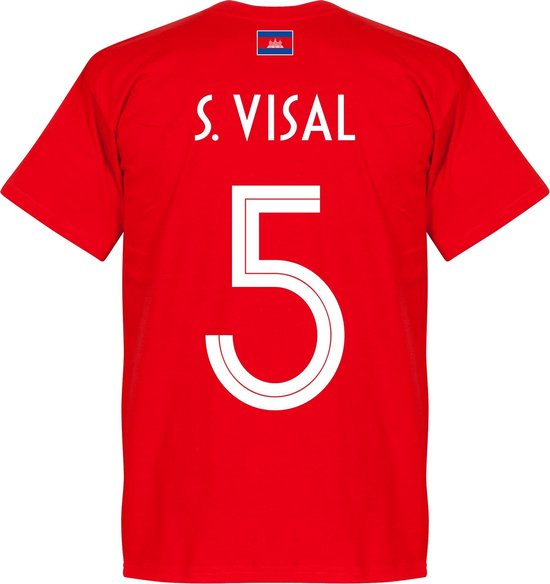 T-shirt Cambodia S.Visal 5 Team - Rouge - XS