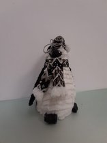 decoratief figuur van een pinguin in de winter