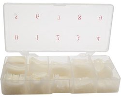 Tips groot opzetstuk - 500 in sorteerdoos - plaktips - nagelverlenging